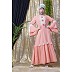 Party wear abaya- Peach